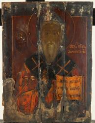 Икона "Святой Антипий".
После реставрации
